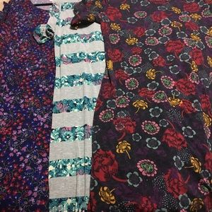 Lot of 3, Floral 2xL Julia’s by LuLaRoe